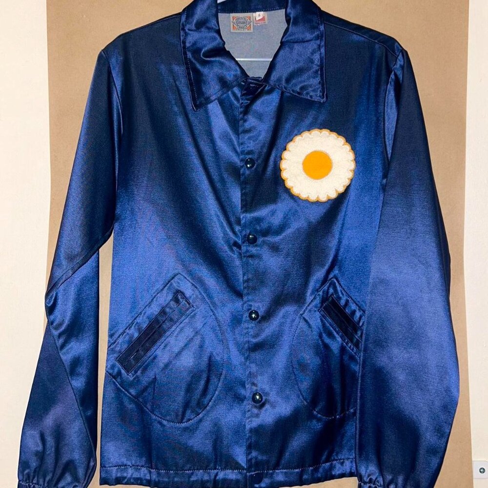 Vintage DAISIES Satin Bomber - Picture 3 of 5